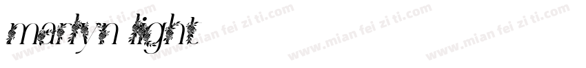 marlyn light字体转换